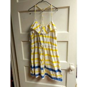 Striped halter summer dress